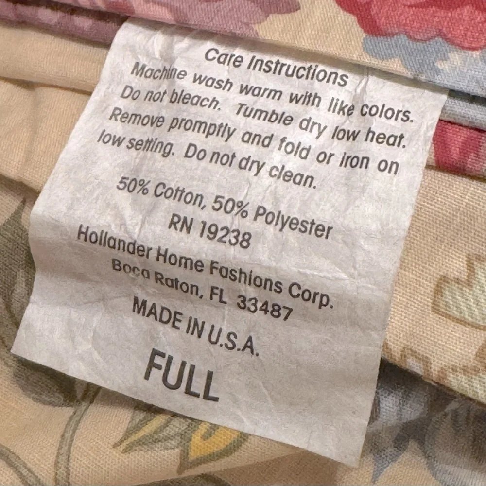 Full size Floral Futon Cover/ Vintage